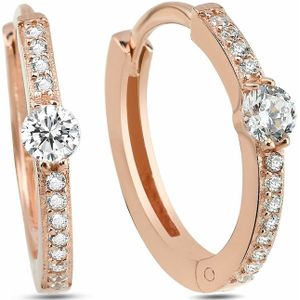 dKeniz - Creolen 925/- Sterling Silber Zirkonia weiß 1 ct Weiss Damen (62.89 € / 1 ct)