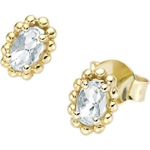 Luigi Merano - Ohrstecker mit Edelsteinen, Gold 375 Ohrringe 1 ct Blau Damen (203.14 € / 1 ct)