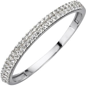 Fascination by Ellen K. - Ring 375/- Gold Zirkonia weiß Ringe 1 ct Damen (160.64 € / 1 ct)