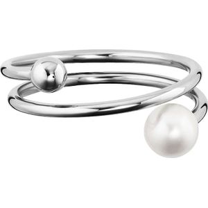 caï - Ring 925/- Sterling Silber Süßwasserzuchtperle weiß Ringe 1 ct Damen (35.99 € / 1 ct)