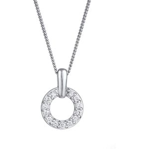 Elli DIAMONDS - Kreis Laborgezüchteter Diamant Weiß (0.052 ct) 925 Sterling Silver Ketten 1 ct Damen (249.99 € / 1 ct)