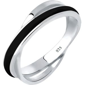 Elli - Wickelring Emaille 925 Sterling Silber Ringe 1 ct Damen (59.99 € / 1 ct)