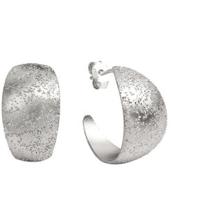 Celesta - Ohrring 925/- Sterling Silber ohne Stein Creolen 1 ct Weiss Damen (69.99 € / 1 ct)