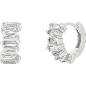 NOELANI - Creolen 925er Silber Ohrringe 1 ct Damen (31.49 € / 1 ct)