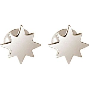 Gemshine - Ohrringe 'Konstellation Nordstern' 1 ct Grau Damen (33.9 € / 1 ct)