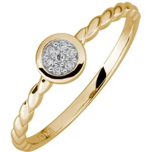 Lyomi - Ring 585/- Gold Diamant weiß 0,05ct. Ringe 1 ct Damen (500.64 € / 1 ct)
