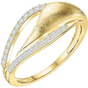 Fascination by Ellen K. - Ring 585/- Gold Zirkonia weiß Ringe 1 ct Damen (518.99 € / 1 ct)