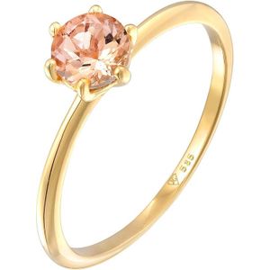 Elli PREMIUM - Morganit Solitär Verlobungsring 585 Gelbgold Ringe 1 ct Damen (303.99 € / 1 ct)