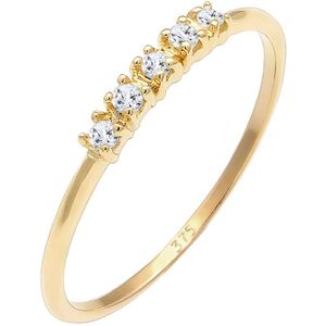 Elli PREMIUM - Microsetting Topas Edelstein Valentin 375 Gelbgold Ringe 1 ct Damen (127.49 € / 1 ct)