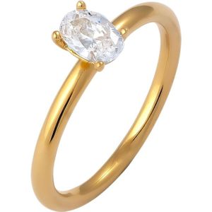 Elli - Zirkonia Oval 925 Sterling Silber Ringe 1 ct Damen (29.74 € / 1 ct)