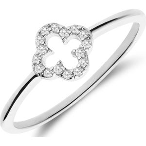Lucardi - Ring 925 Silber - Silberfarbig Ringe 1 ct Damen (25.49 € / 1 ct)