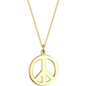 Elli - Boho Peace Zeichen 925 Sterling Silber Ketten 1 ct Damen (59.49 € / 1 ct)