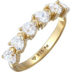 Elli - Herz Zirkonia Weiß 925 Sterling Silber Ringe 1 ct Damen (49.99 € / 1 ct)