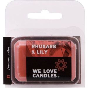 WE LOVE CANDLES - Duftwachs Basic - Rhubarb & Lily 15g Raumdüfte (396 € / 1 kg)
