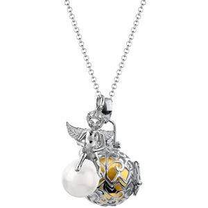 Nenalina - Engelsflüsterer Angel Perle Klangkugel 925 Silber Ketten 1 ct Damen (127.49 € / 1 ct)