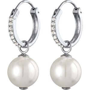 Elli - Elli Ohrringe Creolen Muschelkernperlen Kristalle 925 Silber 1 ct Damen (59.99 € / 1 ct)