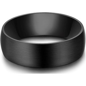 True Rebels - Ring aus Edelstahl in Schwarz Herrenschmuck 1 ct Herren (29.99 € / 1 ct)