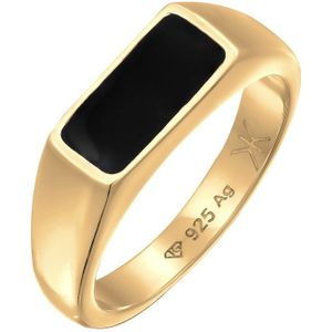 KUZZOI - Siegelring Emaille 925 Sterling Silber Ringe 1 ct Herren (69.99 € / 1 ct)