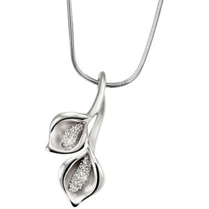 Goldmaid - Anhänger mit Kette 925/- Sterling Silber Zirkonia weiß Charms & Kettenanhänger 1 ct Damen (144.89 € / 1 ct)