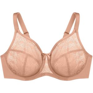 GLAMORISE - Komfort-BH mit Spitze - Cappuccino Unterwäsche 1 ct Damen (58.89 € / 1 ct)
