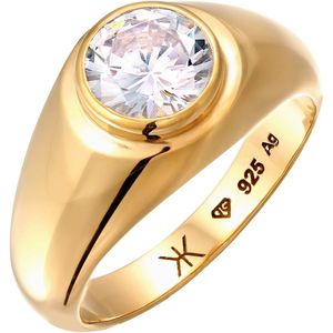 KUZZOI - Zirkonia Weiß Diamantschliff 925 Sterling Silber Unisex Ringe 1 ct Herren (69.99 € / 1 ct)