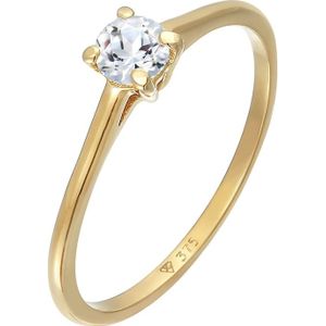 Elli PREMIUM - Topas Solitär Verlobungsring 375 Gelbgold Ringe 1 ct Damen (152.99 € / 1 ct)