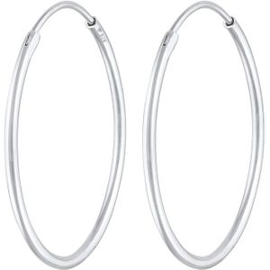 Elli - Elli Ohrringe Creolen Rund Basic Klassisch 925 Silber 1 ct Damen (67.99 € / 1 ct)