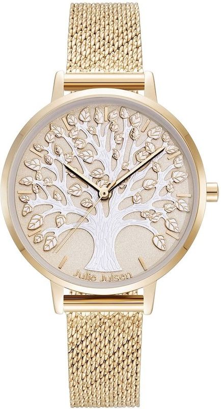 Julie Julsen - Damenuhr Edelstahl Quarzwerk Damenuhren 1 ct Weiss (114.65 € / 1 ct)