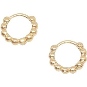 fejn - Ohrringe Ball Huggie nachhaltiger Echtschmuck Creolen 1 ct Damen (43.99 € / 1 ct)