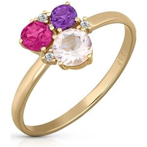 Orolino - Ring 585/- Gold Rosaquartz rosa Ringe 1 ct Damen (398.64 € / 1 ct)