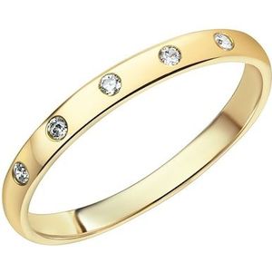 Fascination by Ellen K. - Ring 375/- Gold Zirkonia weiß Ringe 1 ct Damen (228.99 € / 1 ct)