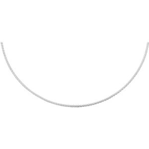 Lucardi - Halskette 925 Silber 42cm -silbern Ketten 1 ct Damen (27.99 € / 1 ct)