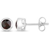 Vira Jewels - Ohrstecker 925/- Sterling Silber Granat rot 1,1ct. Ohrringe Damen (64.89 € / 1 ct)