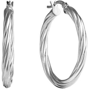 Celesta - Ohrringe 925/- Sterling Silber Creolen 1 ct Weiss Damen (33.95 € / 1 ct)
