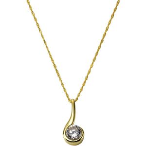 Celesta - Halskette 375/- Gold Zirkonia weiß Charms & Kettenanhänger 1 ct Weiss Damen (328.99 € / 1 ct)