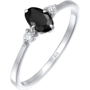 Elli - Zirkonia Oval Verlobung 925 Silber Ringe 1 ct Damen (49.99 € / 1 ct)