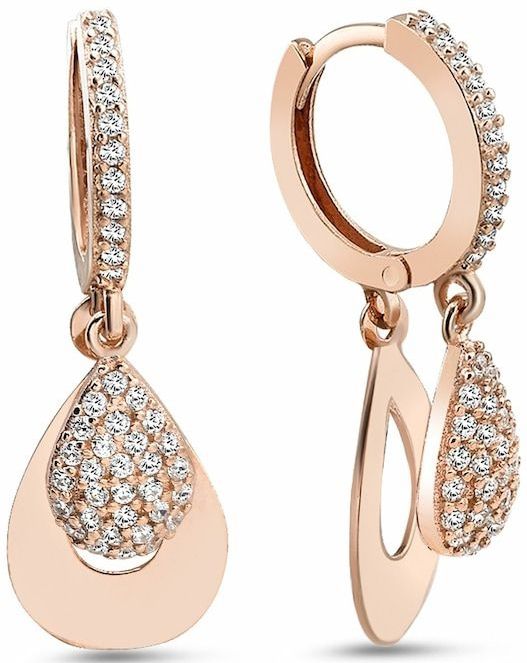 dKeniz - Ohrhänger 925/- Sterling Silber Zirkonia weiß Ohrringe 1 ct Weiss Damen (77.89 € / 1 ct)
