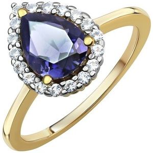Fascination by Ellen K. - Ring 585/- Gold Iolith lila 1,27ct. Ringe 1 ct Damen (748.99 € / 1 ct)