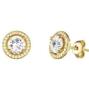 Julie Julsen - Ohrstecker 925/- Sterling Silber Zirkonia weiß Ohrringe 1 ct Weiss Damen (135.14 € / 1 ct)