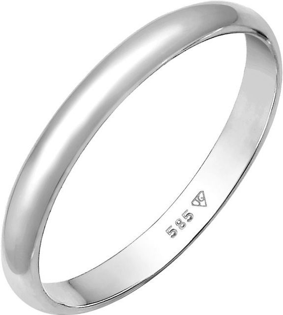 Elli PREMIUM - Basic Bandring Hochzeit Trauring 585 Weißgold Ringe 1 ct Damen (263.99 € / 1 ct)