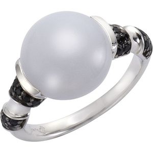 Jamelli - Ring 925/- Sterling Silber Calcedon hellblau Ringe 1 ct Damen (42.49 € / 1 ct)