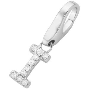 Giorgio Martello Milano - Charm Buchstabe H, Zirkonia Steine, Silber 925 Charms & Kettenanhänger 1 ct Weiss Damen (29.74 € / 1 ct)