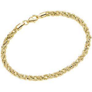 Smart Jewel - Armband Fantasiekette, gedreht, Silber 925 Armbänder & Armreife 1 ct Gold Damen (68.99 € / 1 ct)
