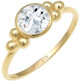 Elli PREMIUM - Verlobungsring Kugeln Topas Edelstein 375 Gelbgold Ringe 1 ct Damen (159.99 € / 1 ct)