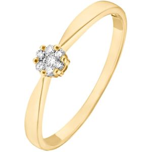 CHRIST - Damenring 375er Gelbgold Ringe 1 ct (424.14 € / 1 ct)