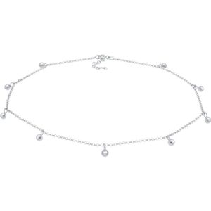Elli - Elli Halskette Choker Erbskette Kugel-Anhänger Basic 925 Silber Ketten 1 ct Damen (79.99 € / 1 ct)