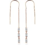 dKeniz - Ohrhänger 925/- Sterling Silber Zirkonia weiß Ohrringe 1 ct Weiss Damen (94.89 € / 1 ct)