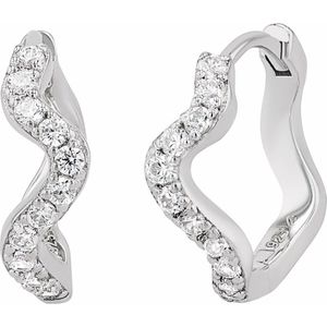NOELANI - Creolen 925er Silber Ohrringe 1 ct Damen (44.99 € / 1 ct)