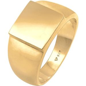 KUZZOI - Siegelring Herren Rechteckig Glanz 925 Silber Ringe 1 ct (99.99 € / 1 ct)