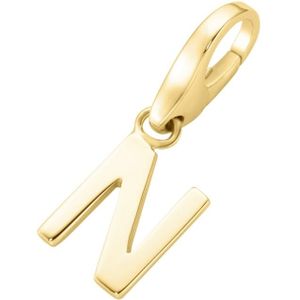 Giorgio Martello Milano - Charm Buchstabe N, Silber 925 Charms & Kettenanhänger 1 ct Gold Damen (31.44 € / 1 ct)